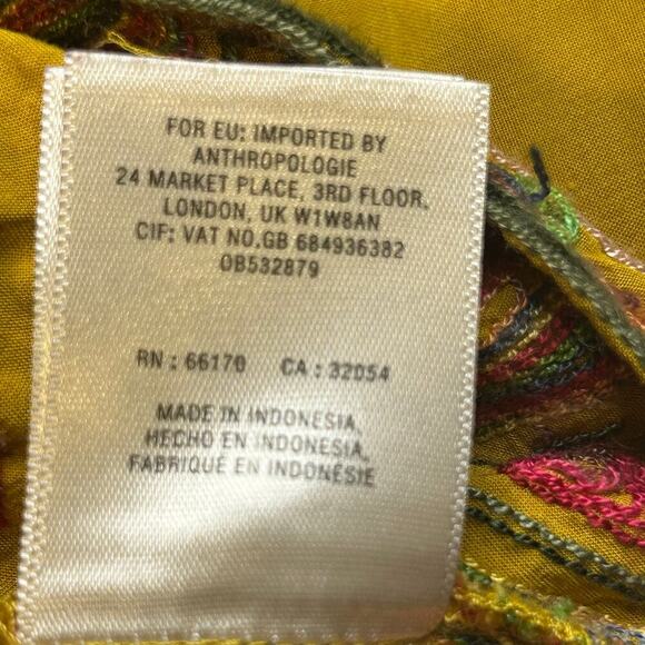 Anthropologie Floreat Raella embroidered front pockets tunic dress size XS - Picture 8 of 10